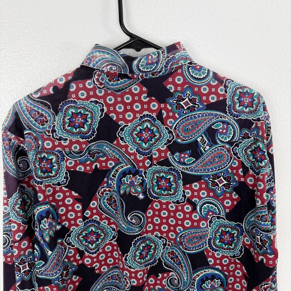 Wrangler Cowboy Cut Shirt Mens 16x35 Multicolor Paisley Western XLong Tails * - Picture 8 of 11